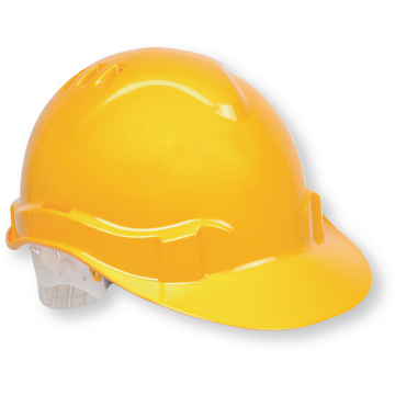 Stavební ochranná helma žlutá